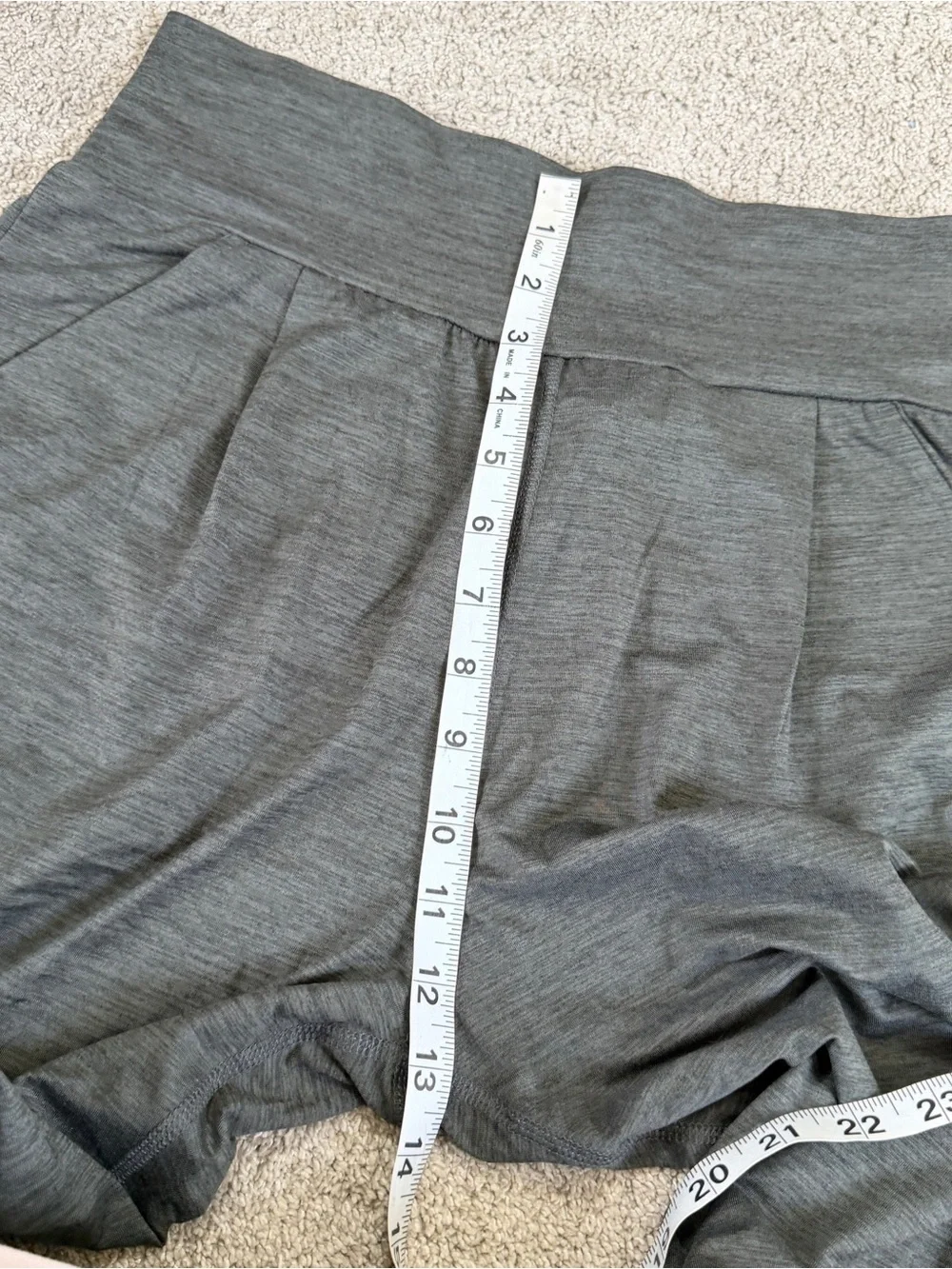 Vuori Women’s Lux At Ease Harem Pants High Rise Soft Jersey in Heather Gray M